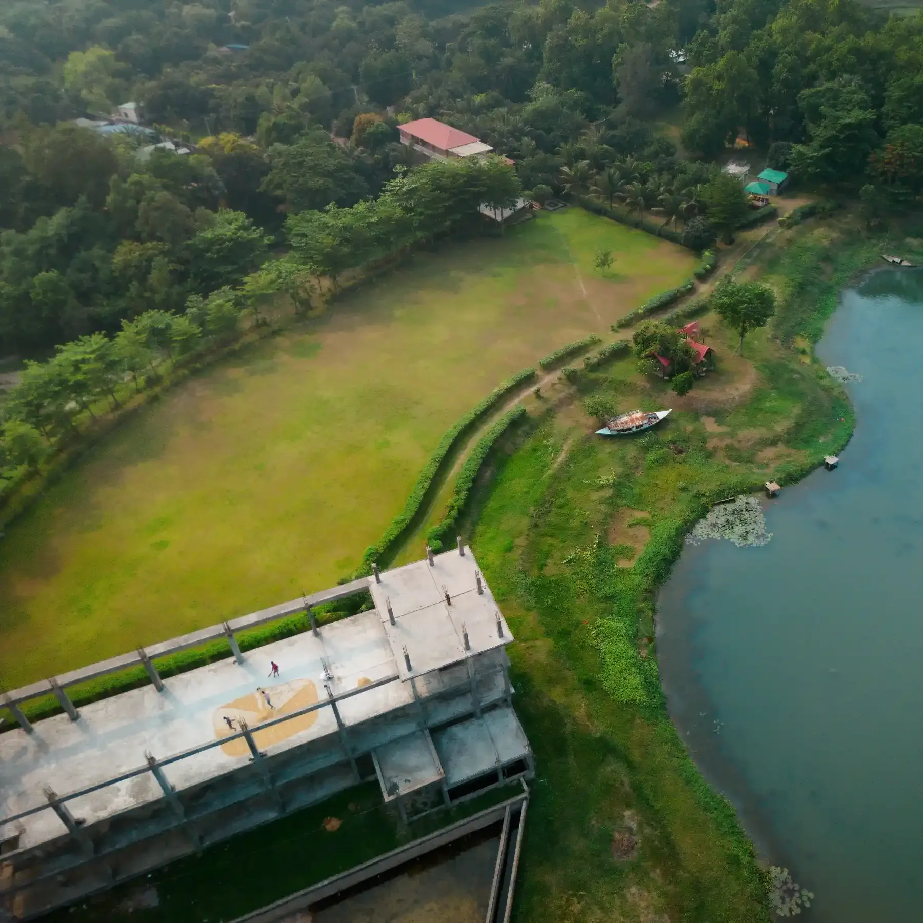 Resort grounds aerial view