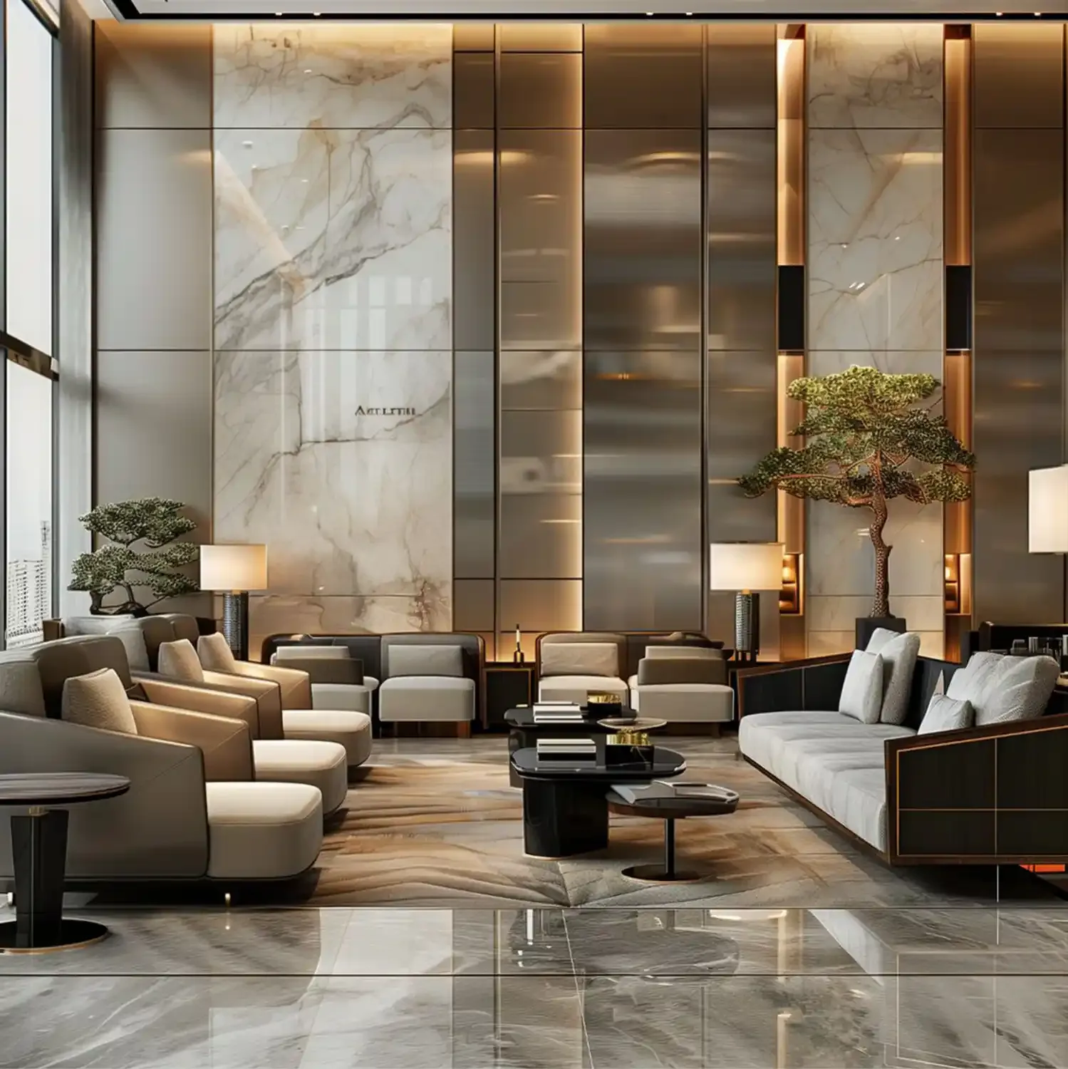 Lounge seating area